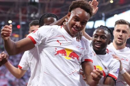 Assan Ouedraogo marque son premier but officiel avec le RB Leipzig